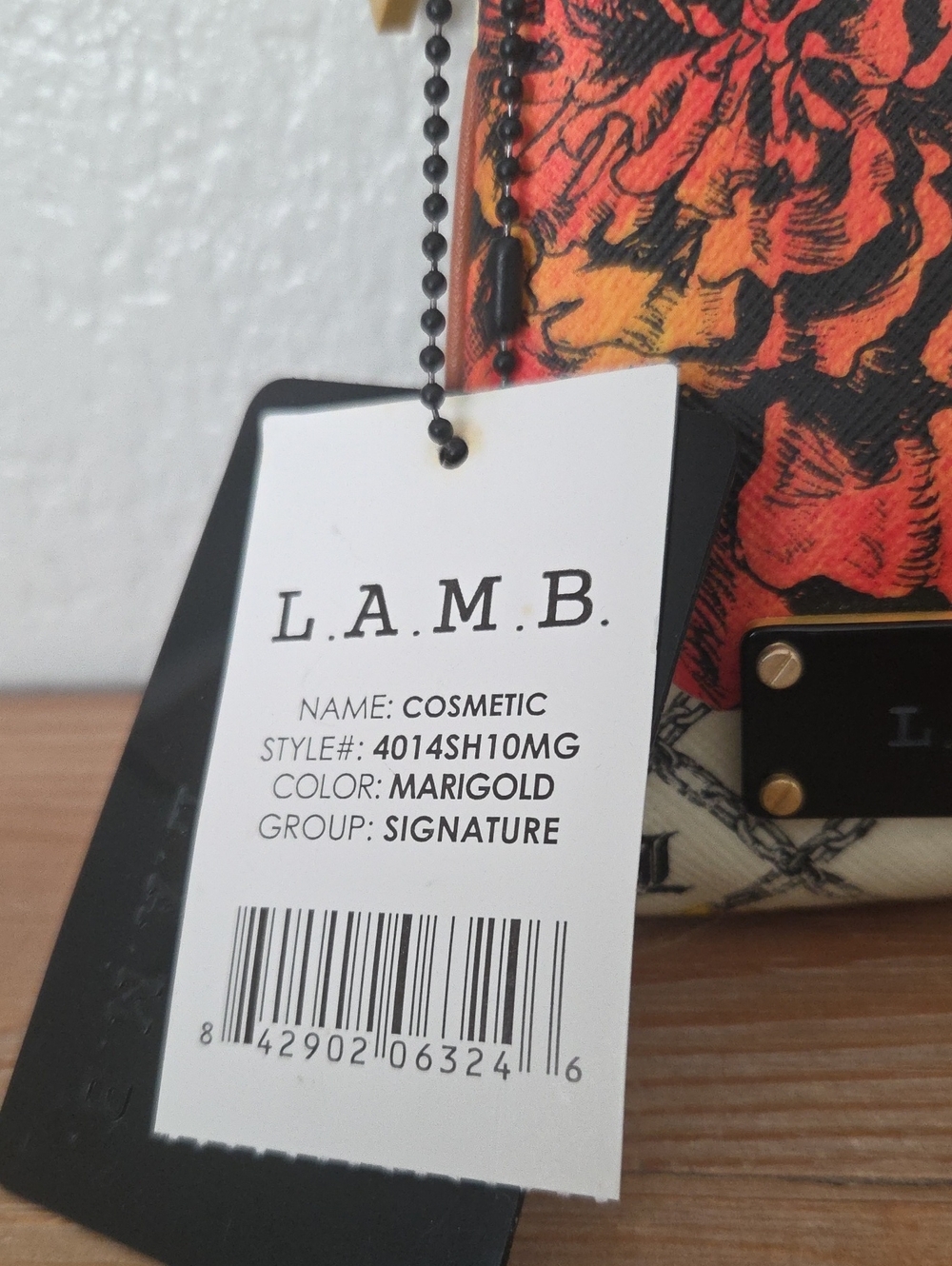 NWT Y2K L.a.m.b. Gwen Stefani Marigold Cosmetic Zipper Pouch GLORIOUS PATTERN🌻 - Picture 2 of 10